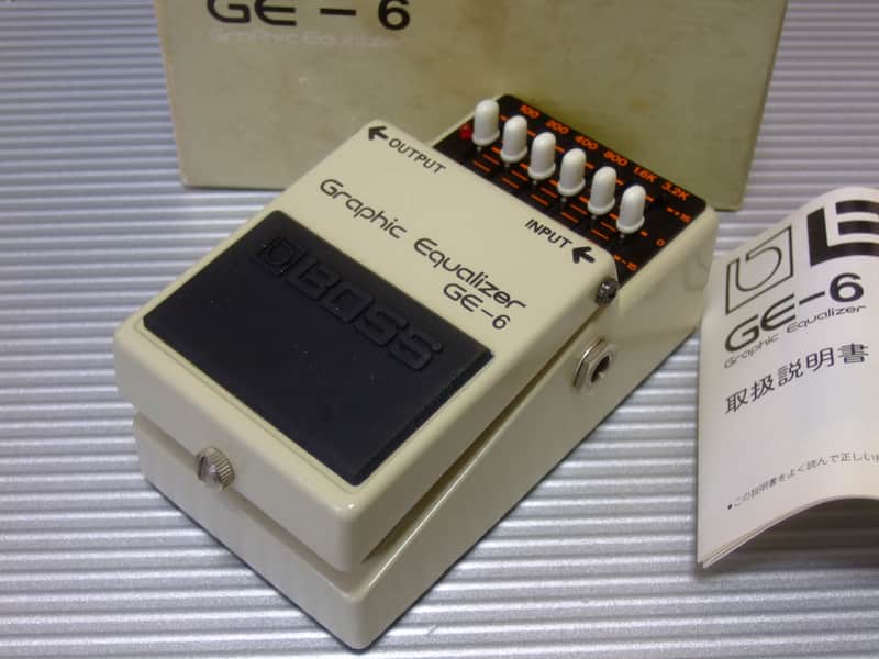 MINT Boss GE-6 Graphic Equalizer w/ Original Box & Manual / MIJ Made in Japan (Black Label) image 1