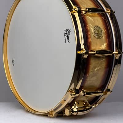 Gretsch 18/12/14/5.5x14" Gold Hdw. USA Custom Drum Set - Exclusive Espresso Burst image 9