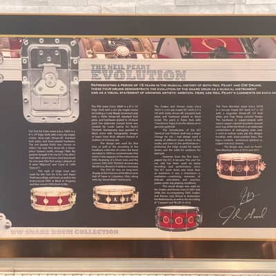 DW Neil Peart Rush “SUPER” Evolution Snare Drum Collection Featuring a total of 5 (five) Snares 1995-2004-2007-2010-2016 - Custom image 9