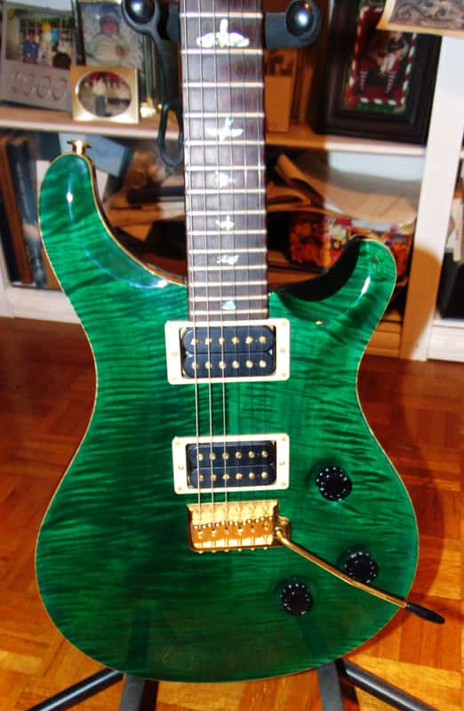 Paul Reed Smith Custom 24 Artist Package Emerald Green w/Birds and OHSC w/OHSC PRS image 1