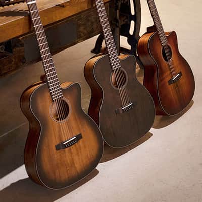 Cort COREOCOPLB Core Series Solid Mahogany Top 6-String Acoustic-Electric Guitar w/Deluxe Soft Case image 19