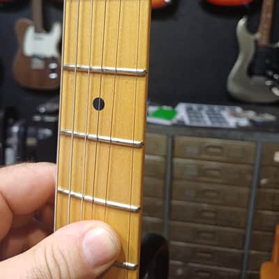 Fender American Performer Telecaster Hum with Maple Fretboard 2018 - Present - Vintage White image 3