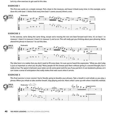 100 Rock Lessons Guitar Lesson Goldmine Series image 5