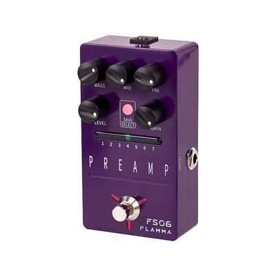 Flamma FS06 Digital Preamp Pedal with 7 Different Preamp Models 2020 Purple image 2