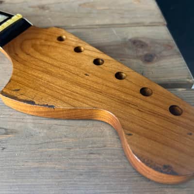 Real Life Relics Nitro  Roasted Maple With Bound Rosewood Fingerboard Block Inlays Jazzmaster® Strat® Stratocaster Neck RLR-JRRN #9 image 2