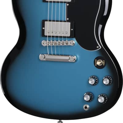 Gibson SG Standard 61 Stop Bar Pelham Blue Burst w/case image 2