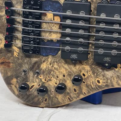 Warwick Limited Edition #39 of 100 Teambuilt Corvette $$ Double Buck 5-String Bass 2019 - Natural Transparent Satin Multicolor image 4