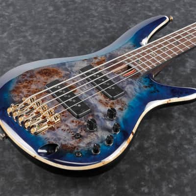 Ibanez SR Premium 5 String Electric Bass w/Bag - Cerulean Blue Burst (SR2605CBB) image 8