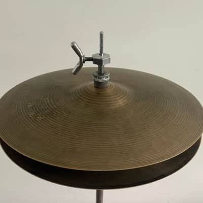 Zildjian 13" A. Zildjian '60s Stamp Hi-Hat Cymbals (Pair) 1960s - 760g and 1174g image 1