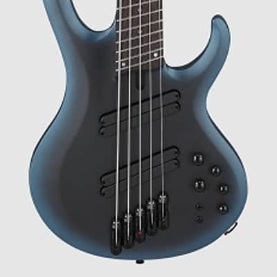 Ibanez BTB605MS MAM Bass Workshop 5 String Electric Bass. Midnight Arctic Ocean Matte with Case image 1