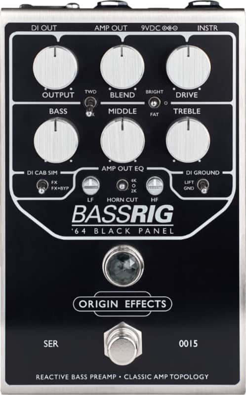 Origin Effects Bassrig '64 Black Panel Preamp Bass Effects Pedal image 1