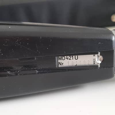 Set of 2x Sennheiser MD 421-U Cardioid Dynamic Microphones 1960s - 1990s - Black image 14