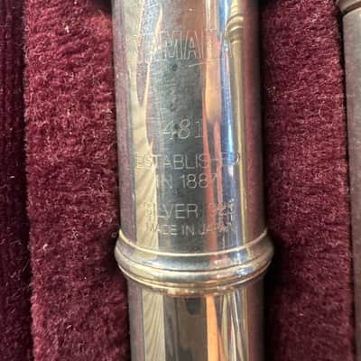 Yamaha YFL-481 Intermediate B-Foot Flute 2010s - Silver image 4