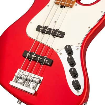 Sadowsky MetroExpress 21-Fret Vintage J/J Bass, Roasted Maple Fingerboard, 4-String - Solid Candy Apple Red Metallic High Polish image 5
