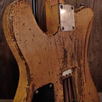 #202625 :: Baldman's Relic Telecaster H/H Custom set in Heavy Relic Butterscotch Blonde nitro finish :: Aged Roadworn image 16