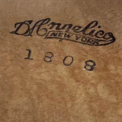 D'Angelico New Yorker @1949 W OHSC and De Armond PU image 5