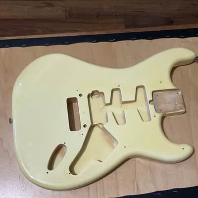 1985 Made in Japan Kramer Focus 3000 Cream Guitar Body Floyd Ready image 1