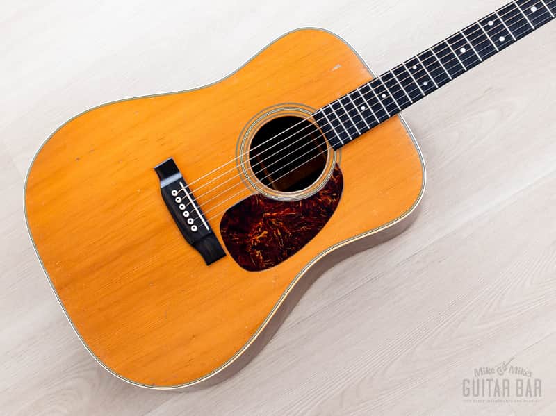 1968 Martin D-28 Vintage Dreadnought Acoustic Guitar, Brazilian Rosewood w/ Case image 1