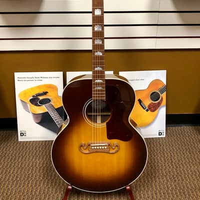 Gibson SJ-200 Studio Walnut Burst Acoustic Electric, Rosewood Fingerboard with Case image 2
