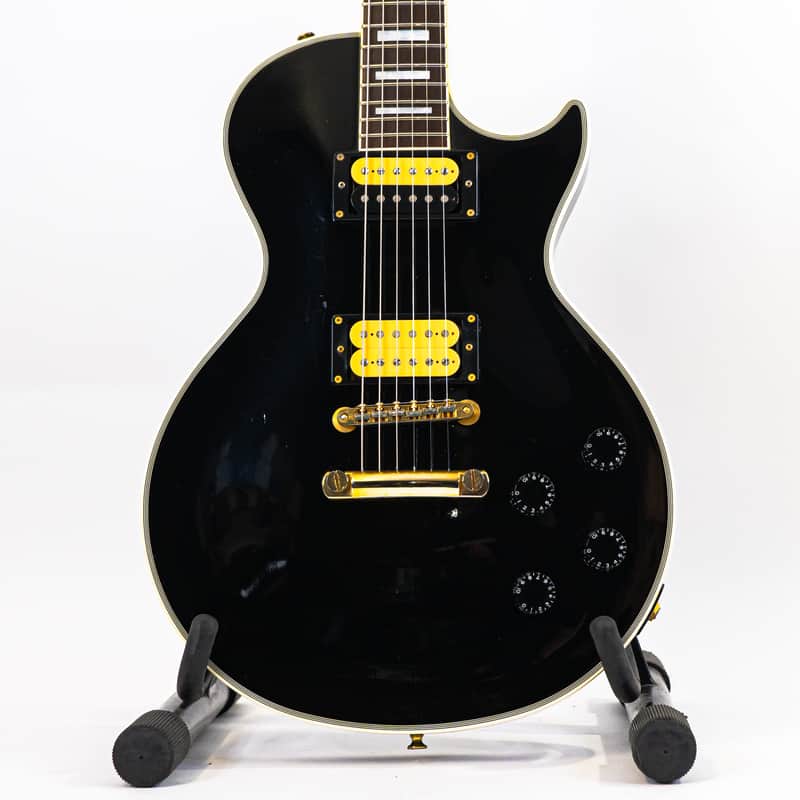 01 EDWARDS Black Les Paul Custom エドワーズ レスポールカスタム