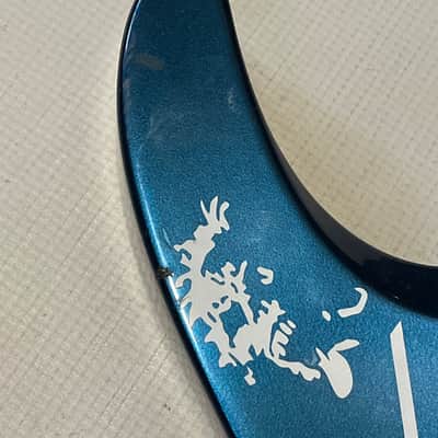 2000's Japan Jackson DKMGT Dinky Arched Top Metallic Blue Guitar Body Hard Tail image 7