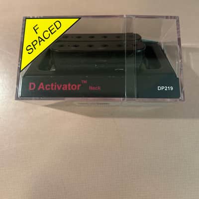 DiMarzio DP219FBK + BK D Activator F-Spaced Neck Humbucker 2010s - Black image 1