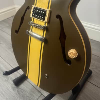Epiphone Tom DeLonge Signature ES-333 2008 - 2019 - Brown with Cream Stripe image 2