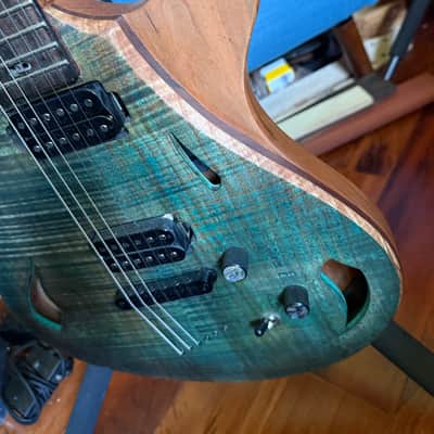 Tunguska Guitars Jaz 2025 - Deep Sea Teal Burst image 6