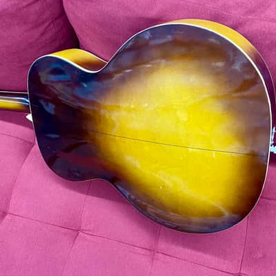 Silvertone H708 by Harmony Acoustic Archtop Guitar 1947 - Sunburst image 22