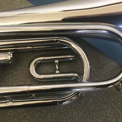 Getzen Single valve tenor bugle Mid ‘60’s - Silver / Chrome image 2