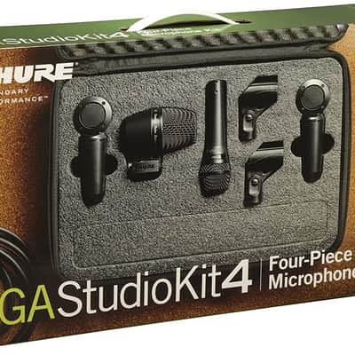 Shure PGASTUDIOKIT4 4-Piece Studio Kid Including 1-PGA52, 1-PGA57, 2-PGA181, & 1-A25D Stand Adapter image 3