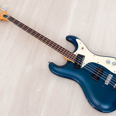 1966 Mosrite Ventures Model Bass Ink Blue 100% Original w/ Case image 12