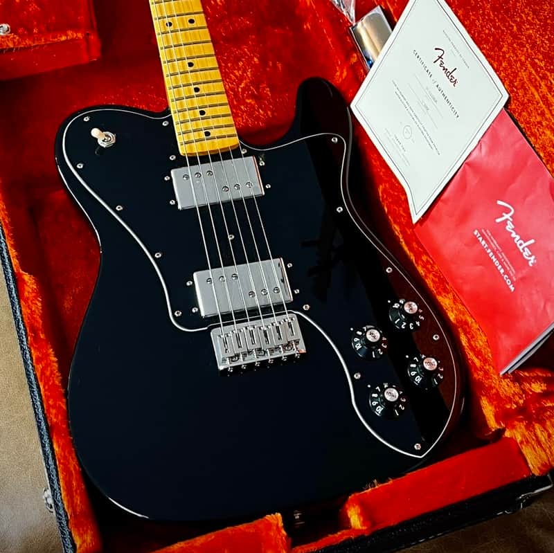2023 Fender American Vintage II AVRI '75 Reissue Telecaster Deluxe | Present Black w/OHSC +papers