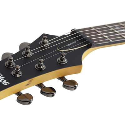Schecter Demon-6 Electric Guitar. Left Handed Satin Black image 7