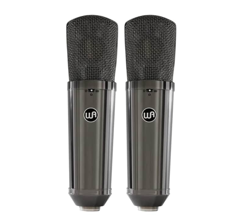 Warm Audio - WA-87 R2 TS Large-Diaphragm Condenser Microphone Stereo Pair - Limited-Edition Titanium (B-Stock) image 1