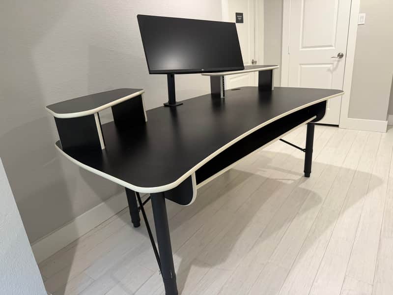 RAB Audio ProRak MK 88 Music Production Desk - Black image 1
