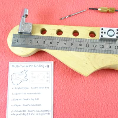 G-Tech Guitar Works Tuner Drilling Jig - Single/Two Pin - Fender Schaller Squier - Locking image 5