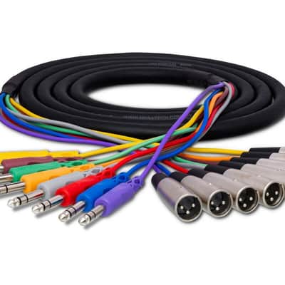 Hosa STX-803M 8-channel 1/4 inch TRS Male to XLR Male Balanced Snake - 9.9 foot -NEW image 1