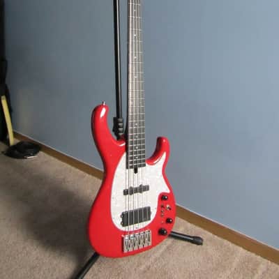 Modulus modified Flea Bass 5 Red Last Chance image 1