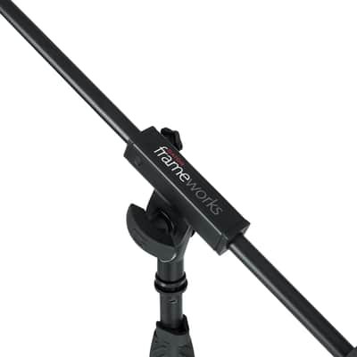 Gator Frameworks Standard Tripod Microphone Stand with Boom Arm, Adjustable Height, and Both 3/8\" and 5/8\" Adapters (GFW-MIC-2010) image 3