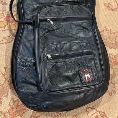 Vintage 80s-90s Rok Sak Patchwork Leather gig bag for Fender P Bass image 2