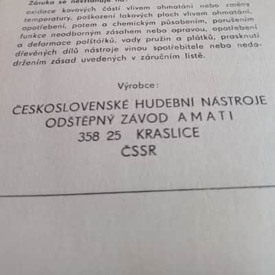 Amati Kraslice RARE Frefloating SSM 1990 - Red + passport image 17