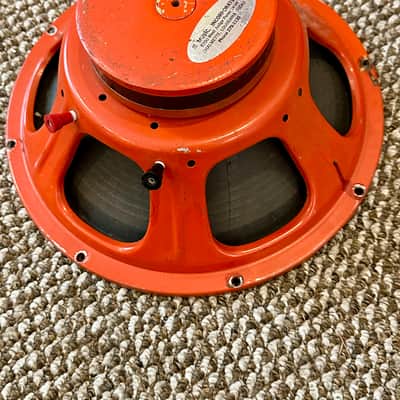 Realistic (Utah) 12” guitar speaker, 60 watt / 8 ohm. Model 40-1314 Vintage ‘60’s-‘70’s - Orange image 1