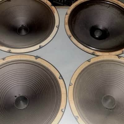 ROLA 4 × 12" alnico instrument speakers,  guitar, etc 50's vgc.  '52-'59 - Black image 1