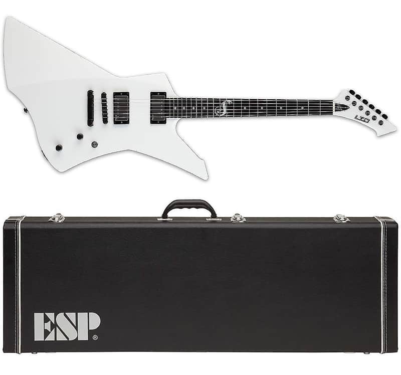 ESP LTD Snakebyte Snow White SW James Hetfield Signature Electric Guitar + ESP Hardshell Case + Free Leather Strap - Korea image 1