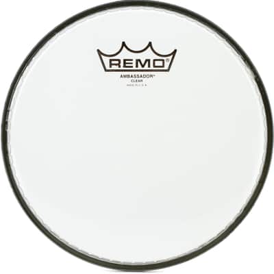 Remo Ambassador Clear Drumhead - 8 inch image 1