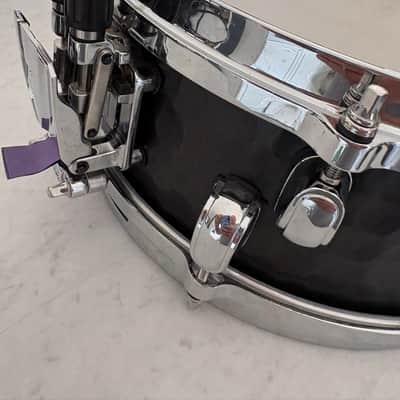 Tama MP125ST 5x12" Mike Portnoy Melody Master Signature Steel Snare Drum 2010s - Hammered Black image 3