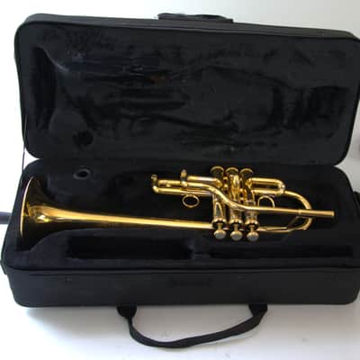 VERY RARE SPECIMEN BACH SPADA STRADIVARIUS EL Eb TRUMPET GOLD PLATED CONVERSION 236 image 23