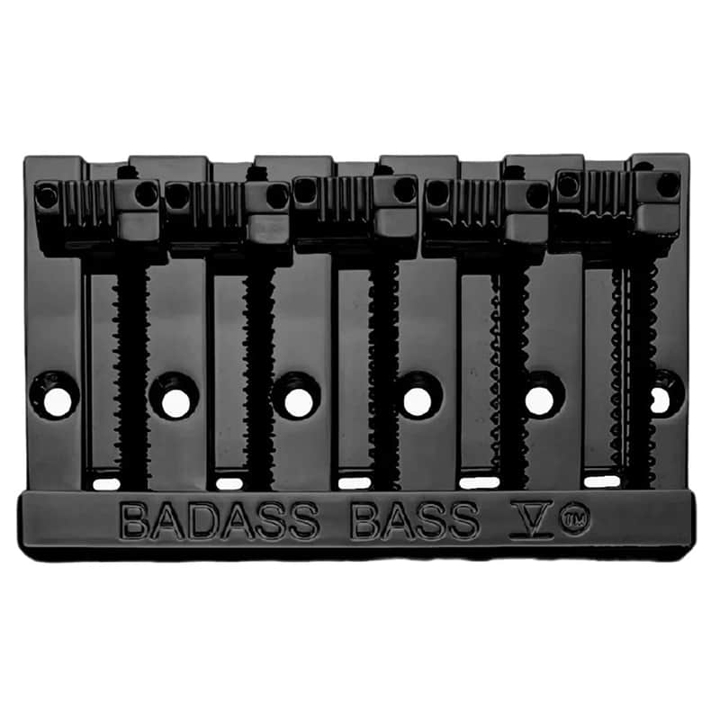 Leo Quan Badass V 5-String Bass Bridge Grooved Saddles Black BB-3345-003 image 1