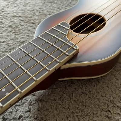 Sunburst Washburn RO10TBL Rover Steel String Travel Acoustic Guitar image 2